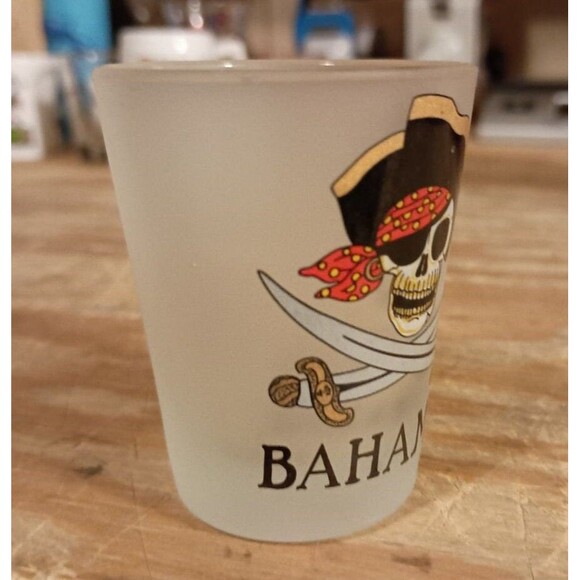BAHAMAS PIRATE Shot Glass, Souvenir Shot Glasses,  State Souvenir Glasses, #8 - Picture 3 of 3